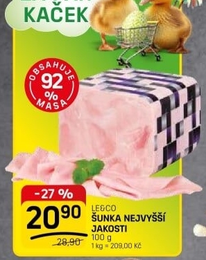 Šunka nejvyšší jakosti LE&amp