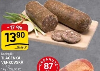 Tlačenka venkovská Krahulík