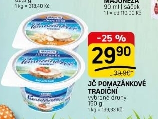 Tradiční pomazánkové Jihočeské Madeta