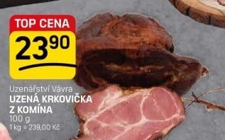 Uzená krkovička z komína Uzenářství Vávra