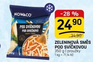 Zeleninová směs pod svíčkovou mražená Nowaco