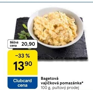 Bagetová vajíčková pomazánka