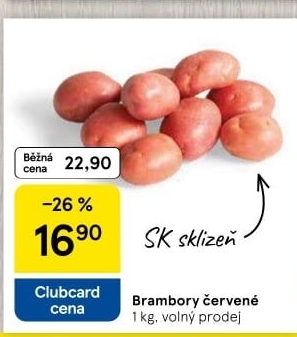 Brambory červené