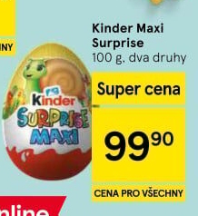 Čokoládové vajíčko s překvapením Maxi Kinder Surprise