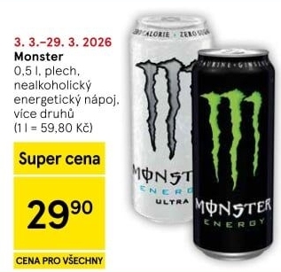 Energetický nápoj Monster Energy