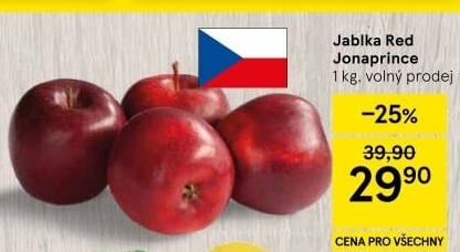 Jablka Red Jonaprince
