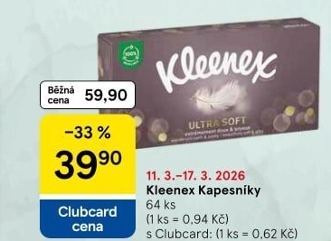 Kapesníčky papírové Kleenex - box