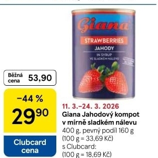 Kompot jahody Giana