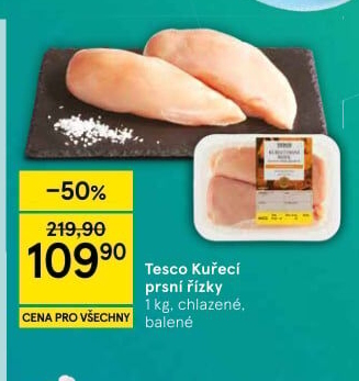 Kuřecí prsní řízky Tesco