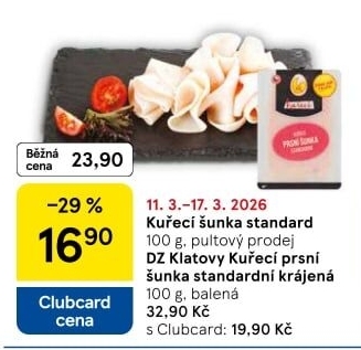 Kuřecí šunka standard DZ Klatovy