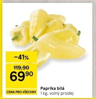 Paprika bílá