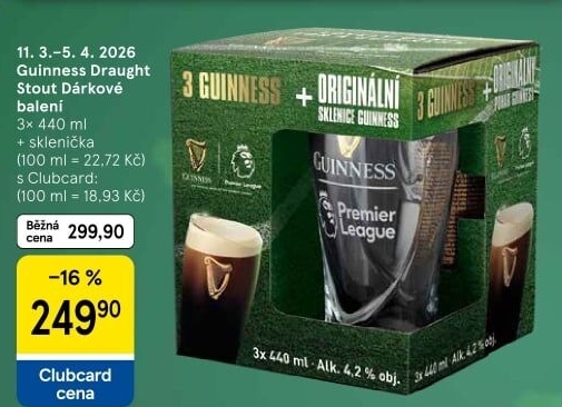 Pivo GuinnessDraught - dárkové balení