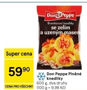 Plněné knedlíky mražené Don Peppe