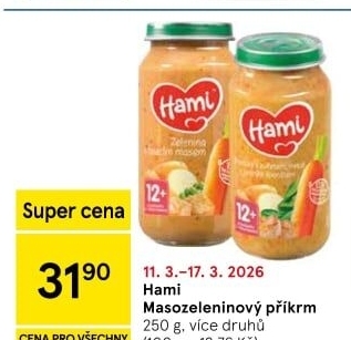 Příkrm masozeleninový Hami