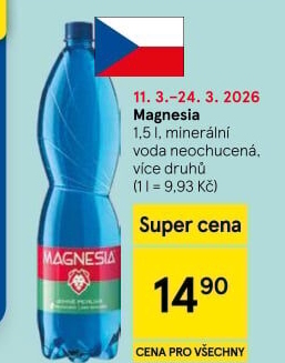 Přírodní voda Magnesia