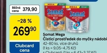 Prostředky do myčky Somat