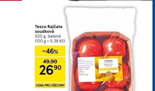 Rajčata soudková Tesco