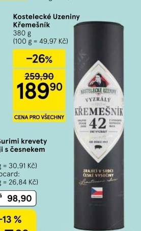 Salám Křemešník kostelecký Kostelecké uzeniny