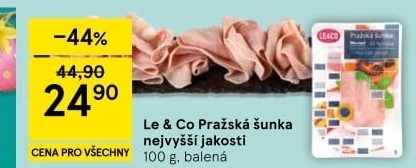 Šunka pražská nejvyšší jakosti LE&amp
