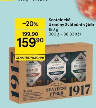 Sváteční výběr Kostelecké uzeniny
