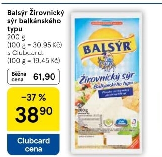 Sýr Balsýr Mlékárna Žirovnice