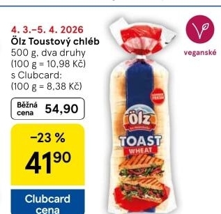 Toustový chléb Ölz