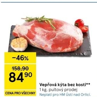 Vepřová kýta bez kosti