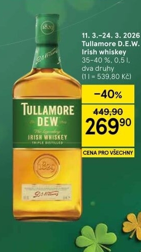 Whiskey irská Tullamore Dew