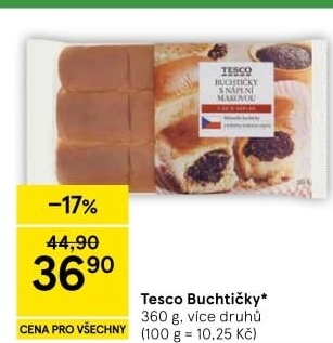 Buchtičky české Tesco