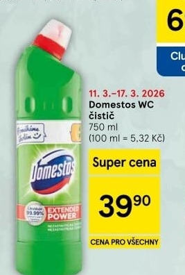 Čistič WC gelový Domestos