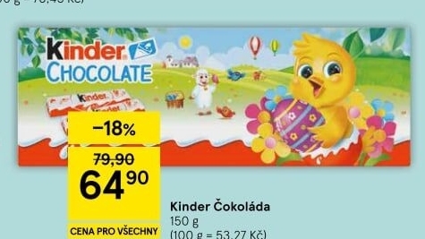Čokoládky Kinder