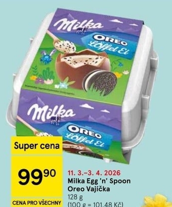 Čokoládová plněná vajíčka Milka