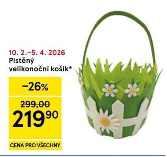 Dekorační košík velikonoční