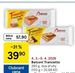 Dezert Trancetto Balconi