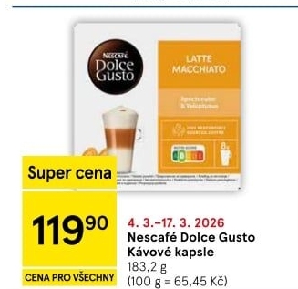 Kapsle Dolce Gusto Nescafé