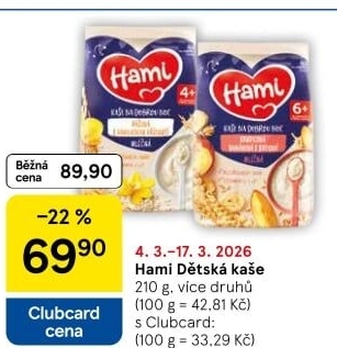 Kaše dětská Hami