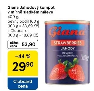Kompot jahody Giana