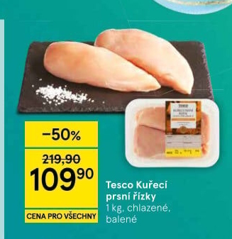 Kuřecí prsní řízky Tesco