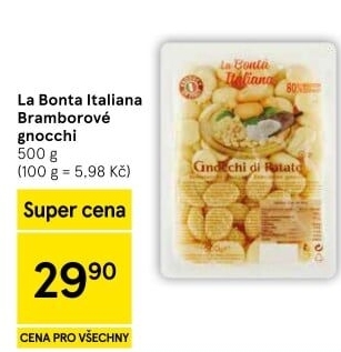 Noky bramborové La Bonta Italiana