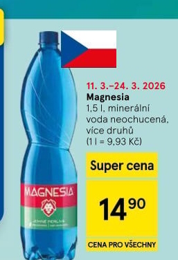 Přírodní voda Magnesia