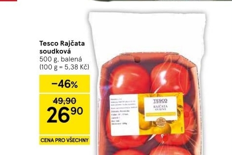Rajčata soudková Tesco