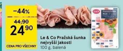 Šunka pražská nejvyšší jakosti LE&amp