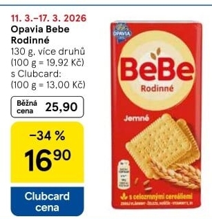 Sušenky Rodinné BeBe Opavia