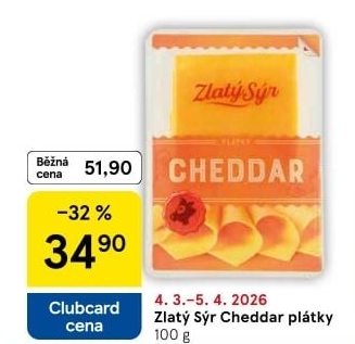 Sýr Cheddar Zlatý sýr