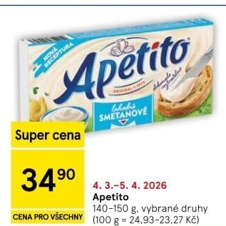 Sýr tavený Apetito
