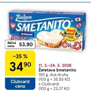 Sýr tavený Smetanito Želetava