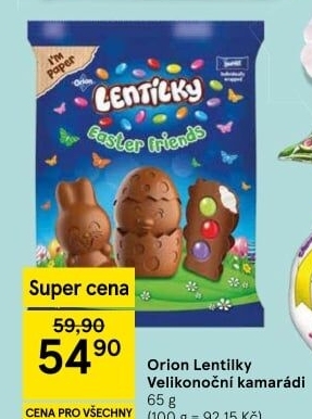 Velikonoční kamarádi Lentilky Orion