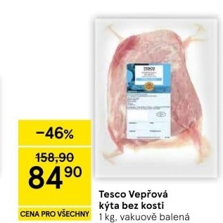 Vepřová kýta bez kosti Tesco