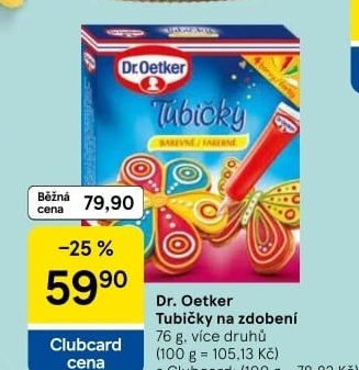 Zdobicí tubičky Dr. Oetker