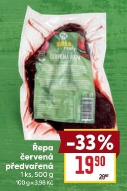 Červená řepa předvařená Billa